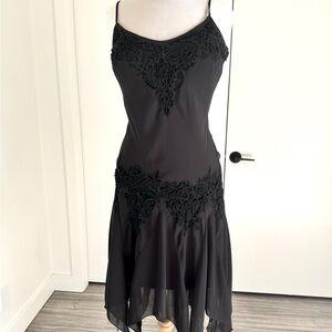 vintage 90s asymmetrical midi dress